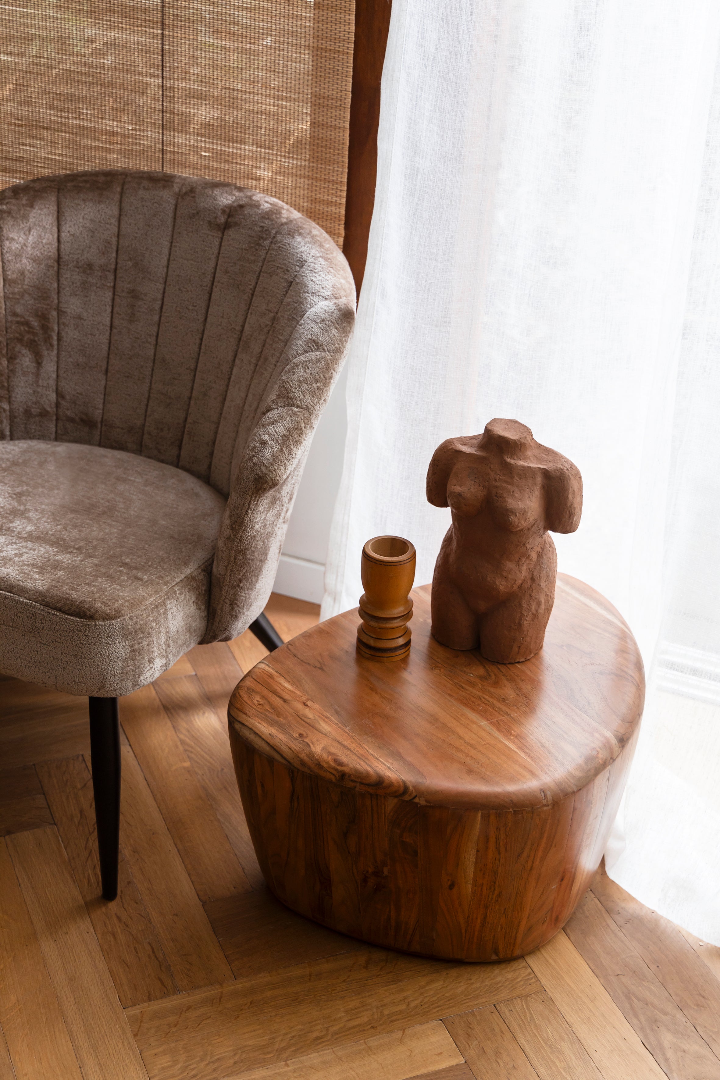 Dutchbone Ayla Organic Natural Acacia Wood Coffee Table